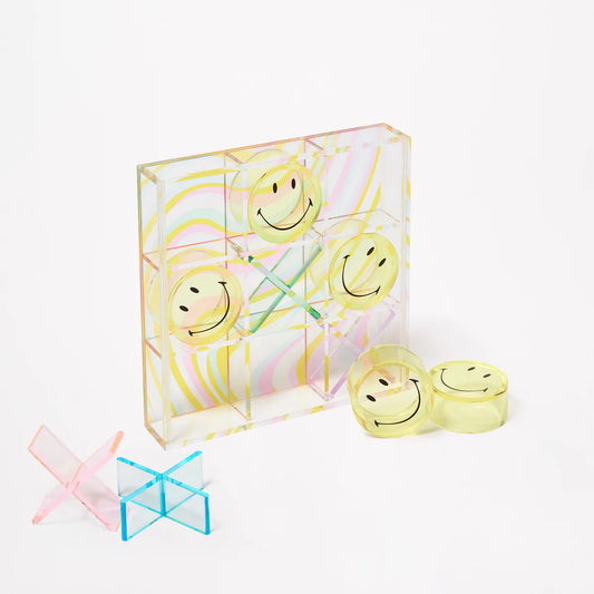 Smiley Lucite Tic Tac Toe