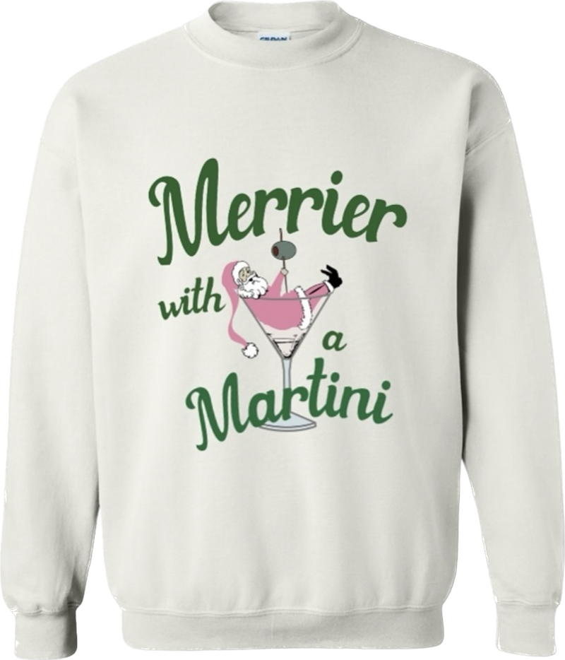 Merrier With A Martini Sweatshirt