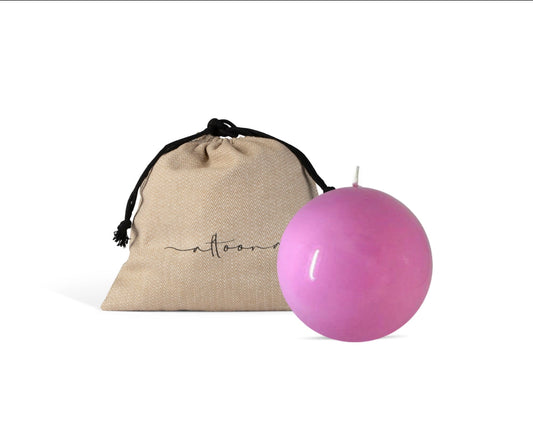 Bubblegum Pink High Gloss Sphere Candle