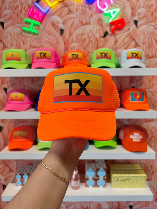 Orange TX Trucker Hat