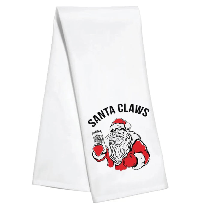 Santa Claws Dish Towel