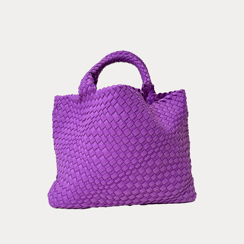 Lily Woven Neoprene Tote - Lilac