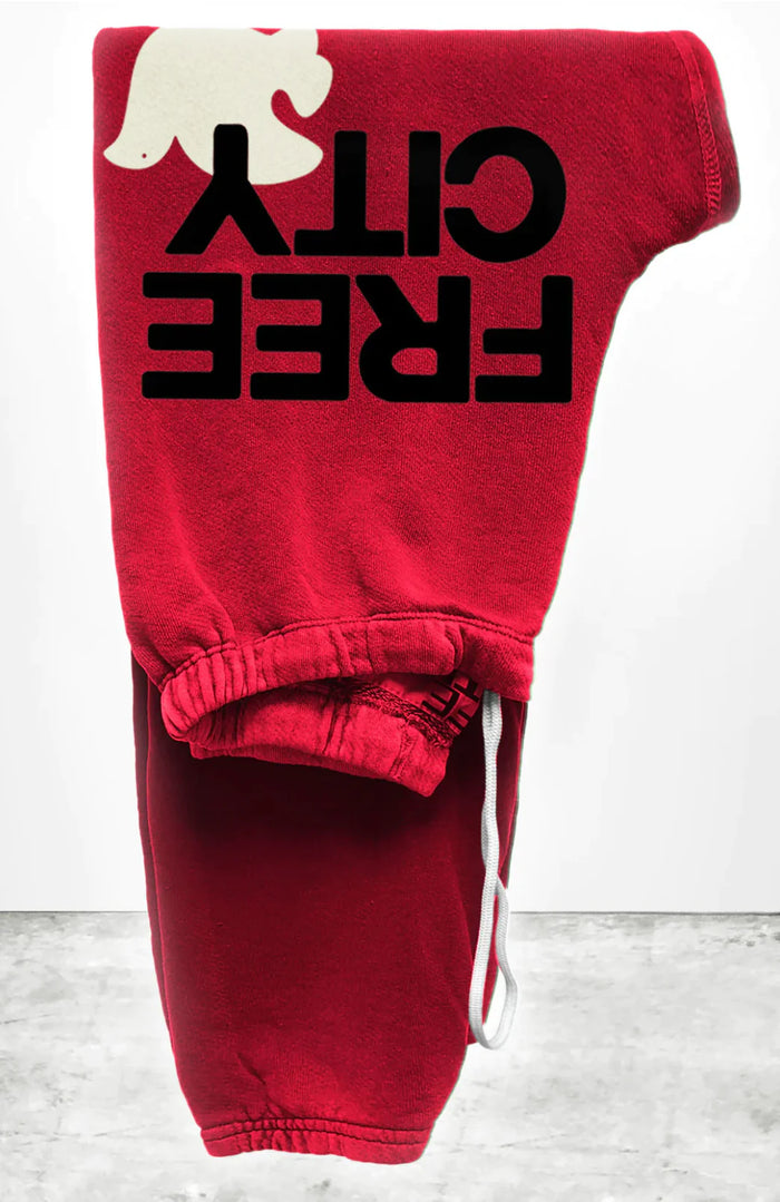FREE CITY Logo Sweats - Artyard Red