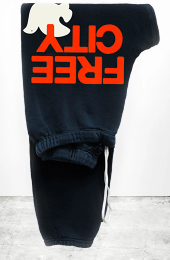 FREE CITY Logo Sweats - Squids Ink