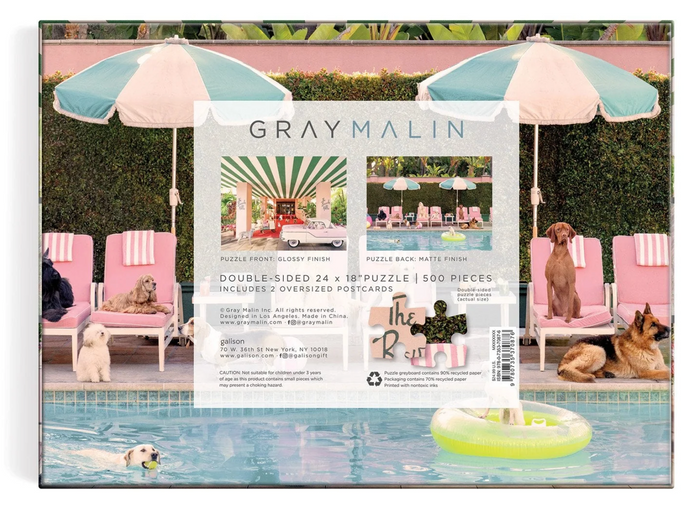 Gray Malin The Beverly Hills Hotel Double Sided Puzzle