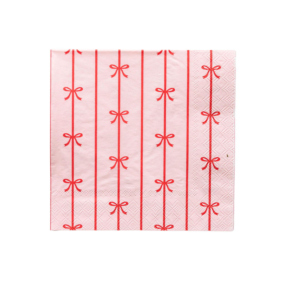 Pink & Red Bow Napkins