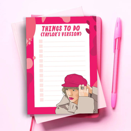 Things To Do Taylor's Version Notepad