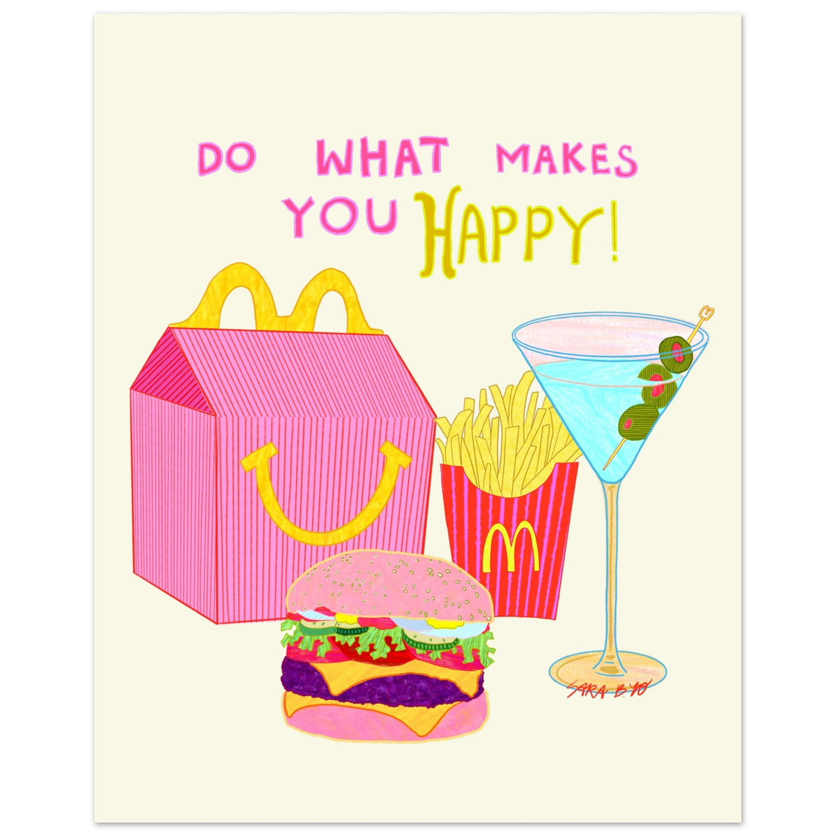 Adult Happy Meal Print