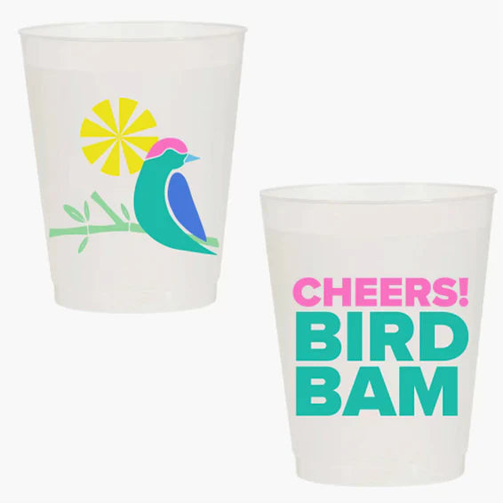 Cheers! Bird Bam Frosted Flex Cups