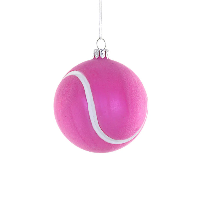 Pink Tennis Ball Ornament