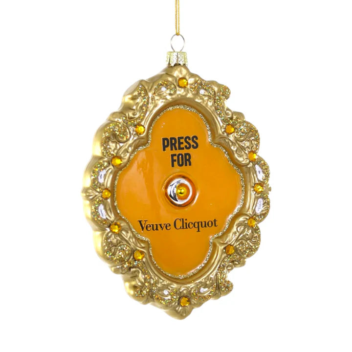 Press For Veuve Ornament