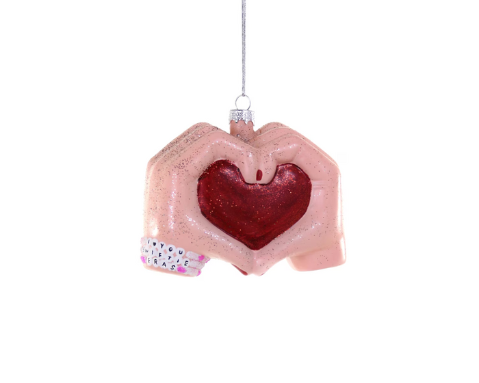 Taylor Swift Heart Hands Ornament