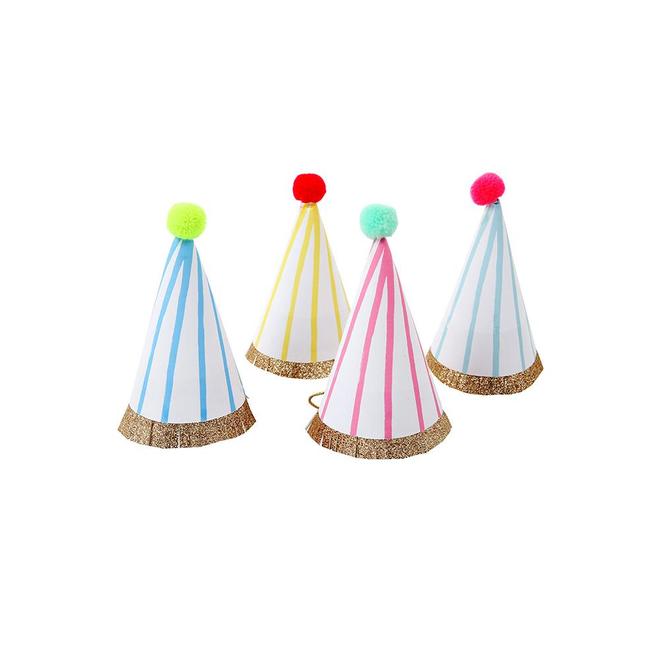 Striped Mini Party Hats